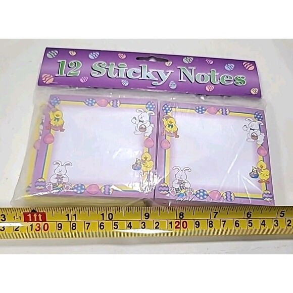 NEW Bulk 400ct Easter Spring Sticky Notes 3.5" X 3.5" - Picture 4 of 5